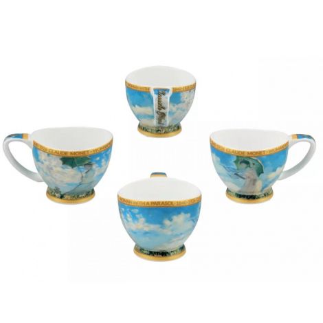 Filiżanka Carmani Vanessa 100ml espresso ze spodkiem - C. Monet, Kobieta z Parasolem - 3